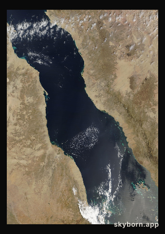 The Earth on 22 March 2014 · Red Sea