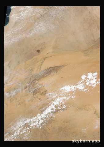 The Earth on 2 April 2014 · Eye of the Sahara, Mauritania