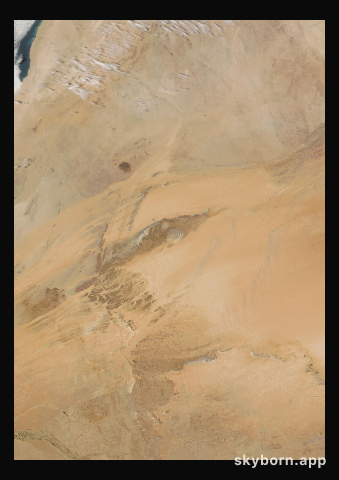 The Earth on 9 April 2014 · Eye of the Sahara, Mauritania