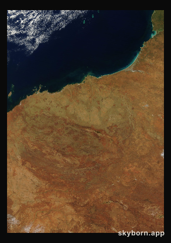 The Earth on 12 April 2014 · Pilbara, Western Australia