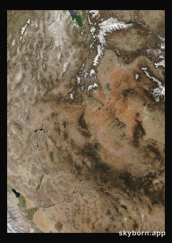 The Earth on 17 April 2014 · Colorado Plateau