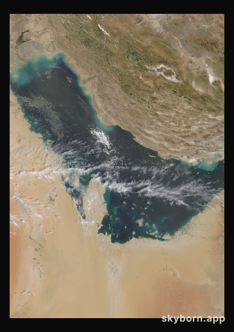 The Earth on 18 April 2014 · Persian Gulf