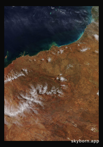 The Earth on 20 April 2014 · Pilbara, Western Australia