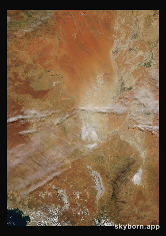 The Earth on 24 April 2014 · Lake Eyre, Australia