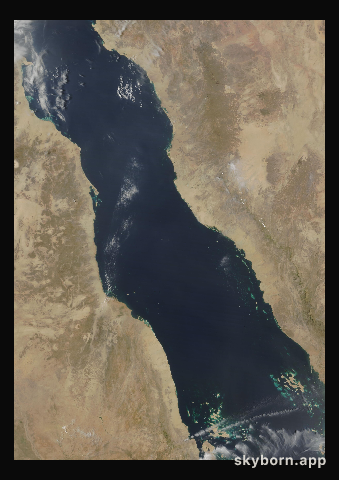 The Earth on 25 April 2014 · Red Sea
