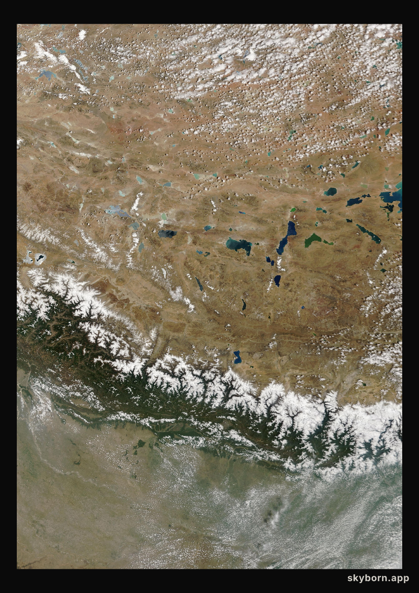 The Earth on 2 June 2014 · Himalaya and Tibet