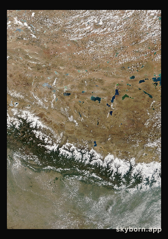The Earth on 2 June 2014 · Himalaya and Tibet