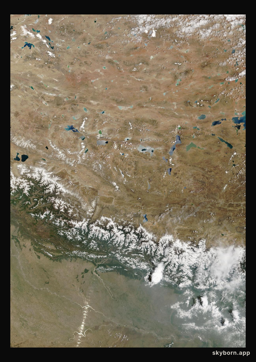 The Earth on 4 June 2014 · Himalaya and Tibet
