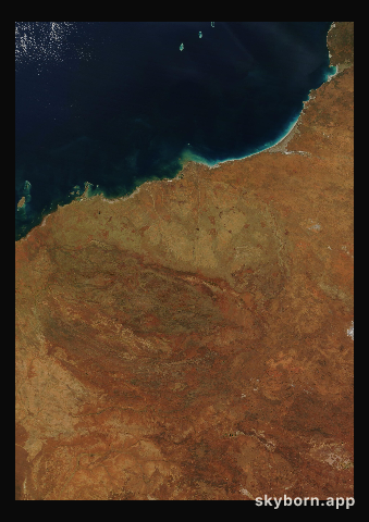 The Earth on 6 June 2014 · Pilbara, Western Australia