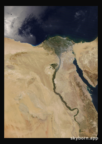 The Earth on 14 June 2014 · Nile Delta and Sinai