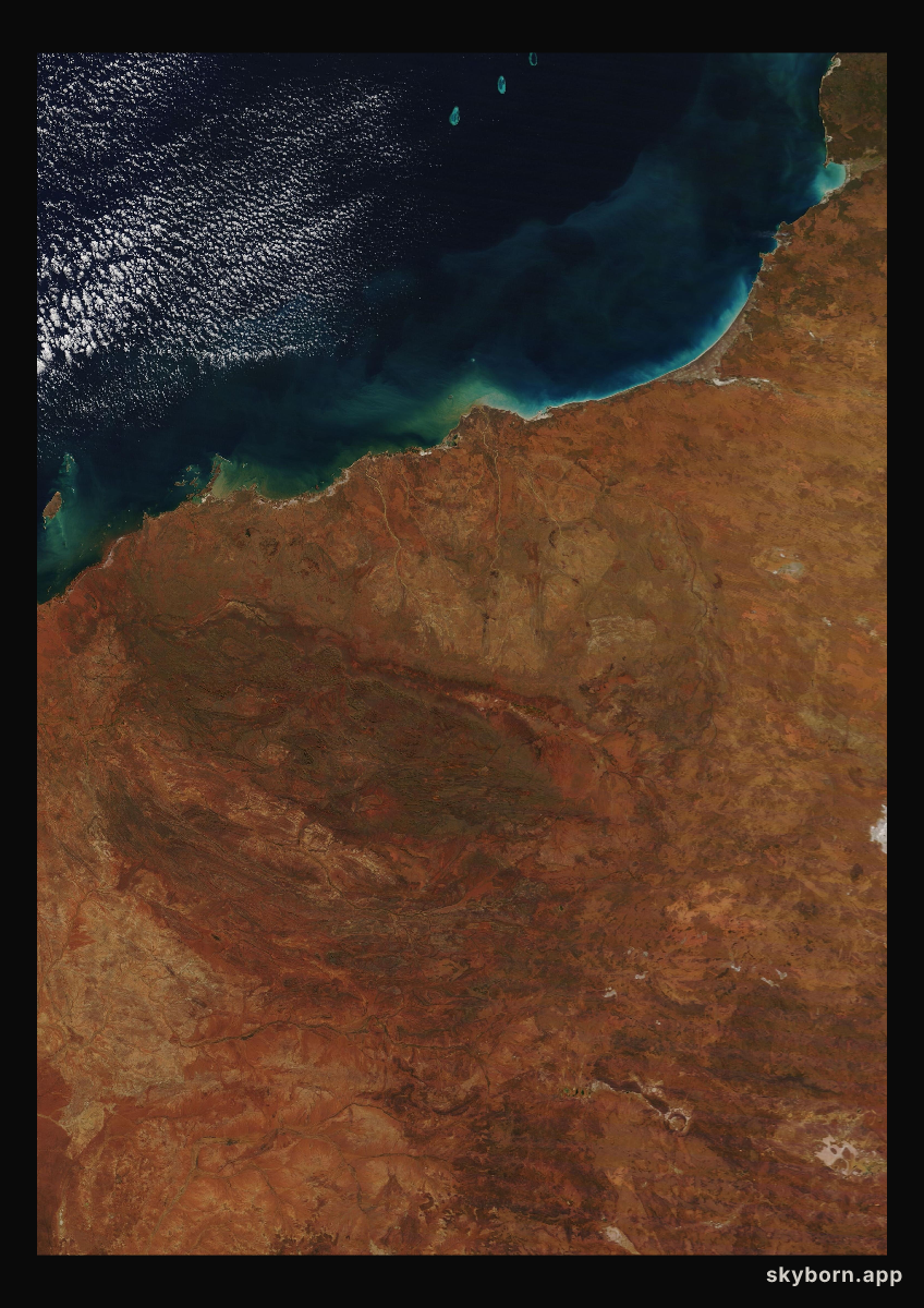 The Earth on 16 June 2014 · Pilbara, Western Australia