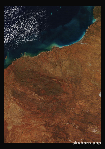 The Earth on 16 June 2014 · Pilbara, Western Australia