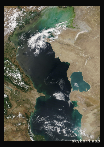 The Earth on 17 June 2014 · Caspian Sea
