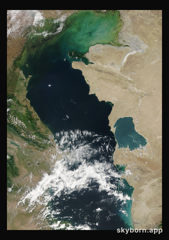 The Earth on 18 June 2014 · Caspian Sea