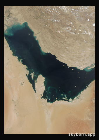 The Earth on 20 June 2014 · Persian Gulf