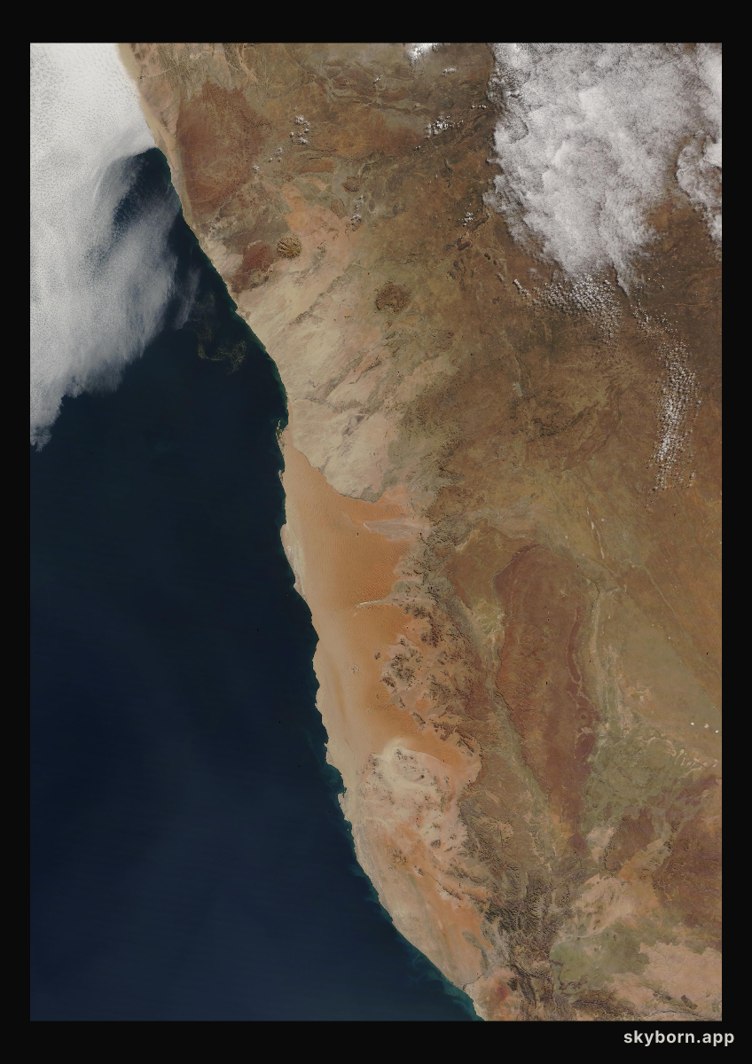 The Earth on 23 June 2014 · Namib Desert