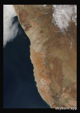 The Earth on 23 June 2014 · Namib Desert