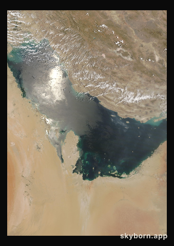 The Earth on 30 June 2014 · Persian Gulf