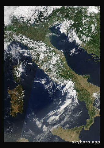 The Earth on 5 July 2014 · Italy and the Adriatic