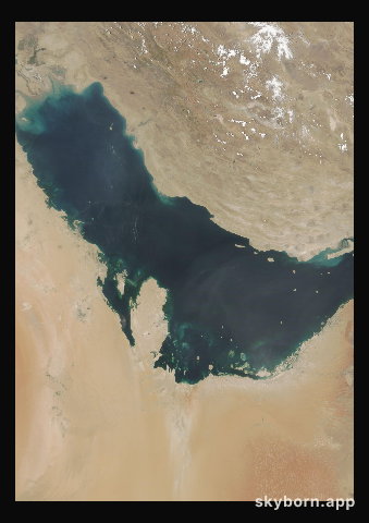 The Earth on 6 July 2014 · Persian Gulf