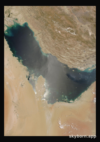 The Earth on 9 July 2014 · Persian Gulf