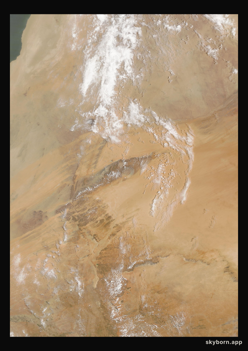 The Earth on 10 July 2014 · Eye of the Sahara, Mauritania