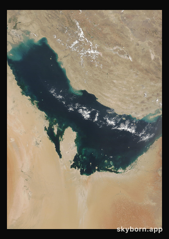 The Earth on 13 July 2014 · Persian Gulf