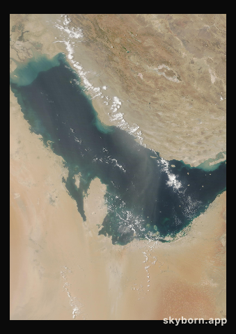 The Earth on 15 July 2014 · Persian Gulf