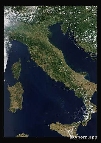 The Earth on 19 July 2014 · Italy and the Adriatic