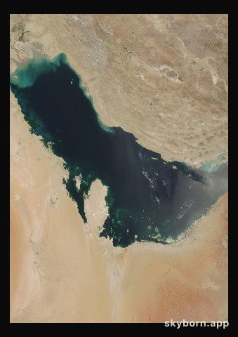 The Earth on 20 July 2014 · Persian Gulf