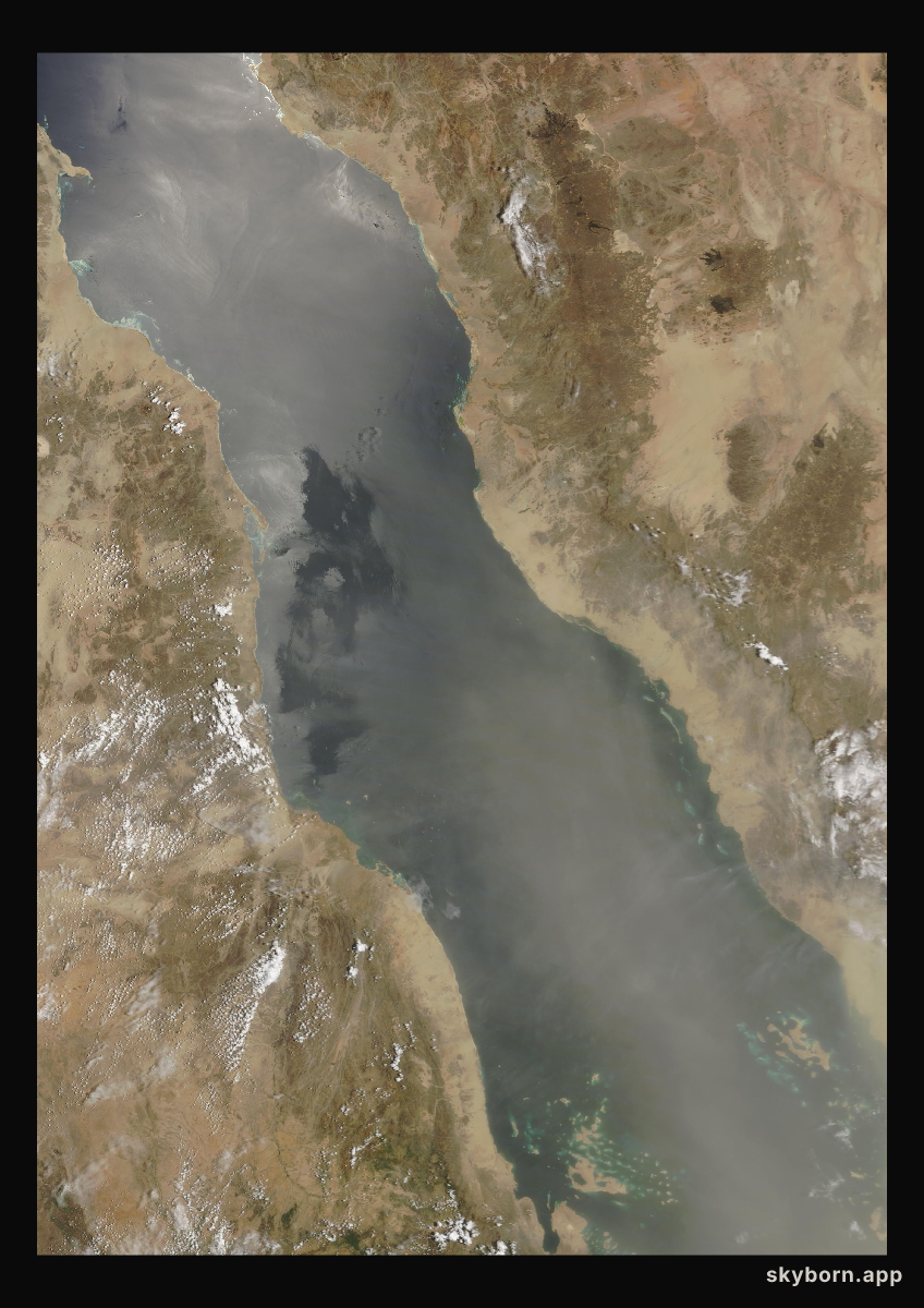 The Earth on 24 July 2014 · Red Sea