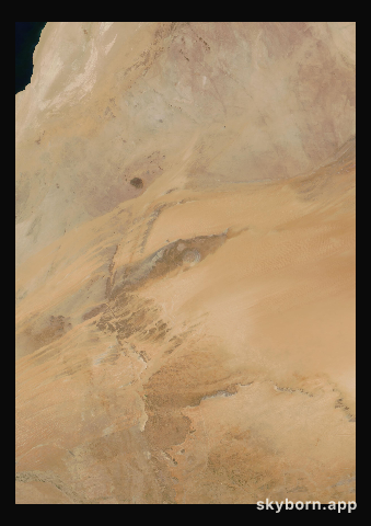 The Earth on 26 July 2014 · Eye of the Sahara, Mauritania