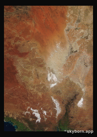 The Earth on 30 July 2014 · Lake Eyre, Australia
