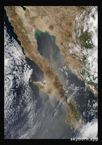 The Earth on 7 August 2014 · Baja California