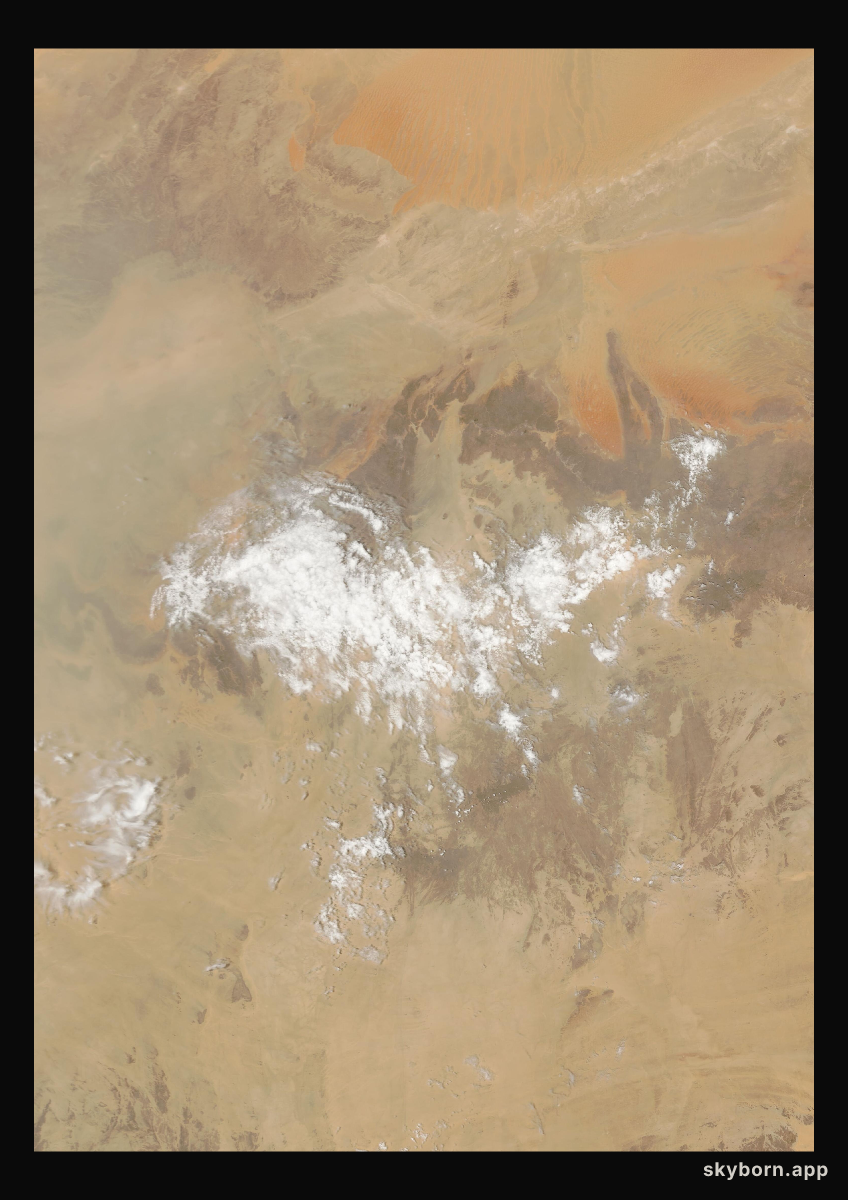 The Earth on 25 August 2014 · Sahara, Algeria
