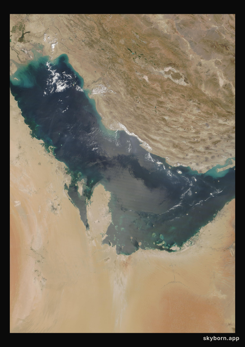 The Earth on 26 August 2014 · Persian Gulf