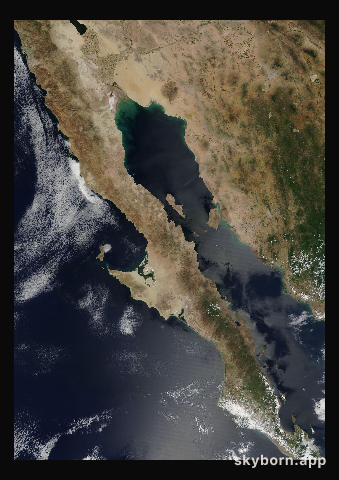 The Earth on 1 September 2014 · Baja California