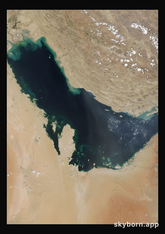 The Earth on 6 September 2014 · Persian Gulf