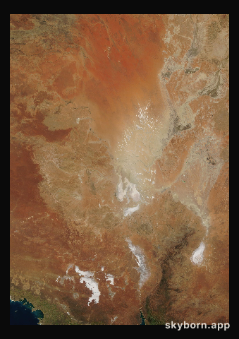 The Earth on 13 September 2014 · Lake Eyre, Australia