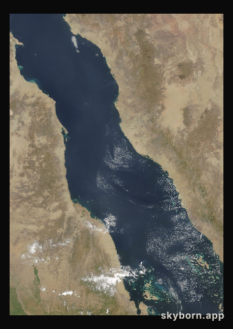 The Earth on 25 September 2014 · Red Sea