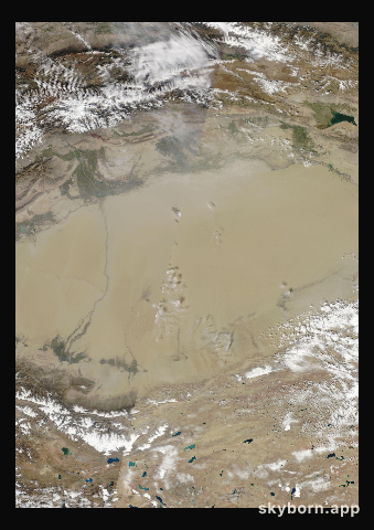 The Earth on 30 September 2014 · Taklamakan Desert