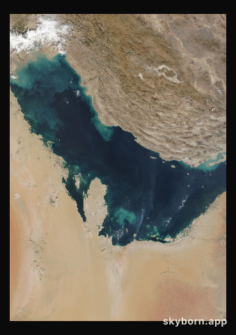 The Earth on 27 October 2014 · Persian Gulf