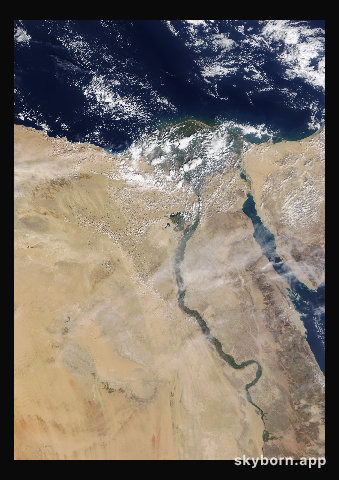 The Earth on 5 November 2014 · Nile Delta and Sinai