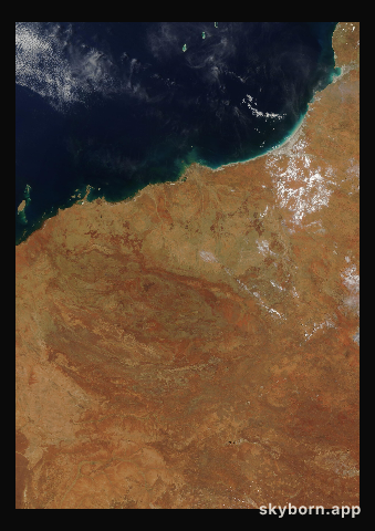 The Earth on 29 November 2014 · Pilbara, Western Australia