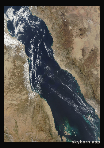 The Earth on 10 December 2014 · Red Sea