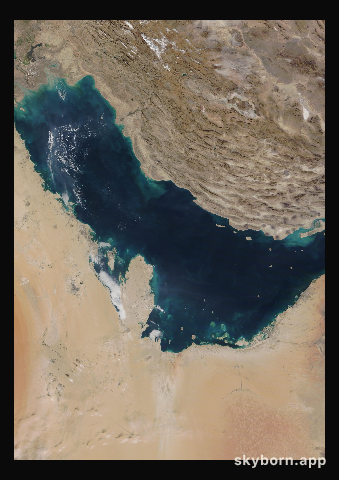 The Earth on 14 December 2014 · Persian Gulf