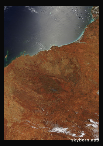The Earth on 18 December 2014 · Pilbara, Western Australia