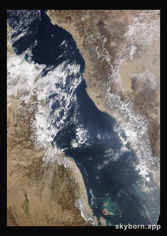 The Earth on 22 December 2014 · Red Sea