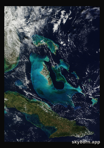 The Earth on 23 December 2014 · Bahamas