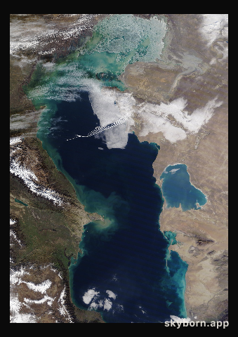 The Earth on 26 December 2014 · Caspian Sea